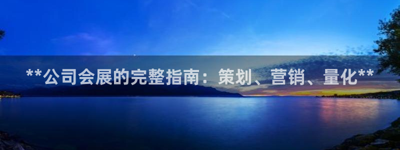 果博公司会员注册：**公司会展的完整指南：策划、营销、量化**