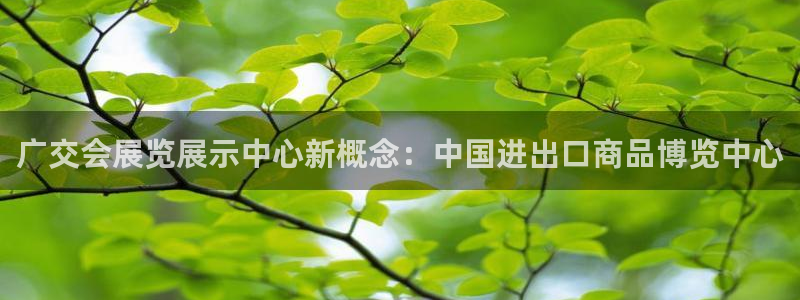 果博注册平台怎么注册账号：广交会展览展示中心新概念：中国进出口商品博览中心