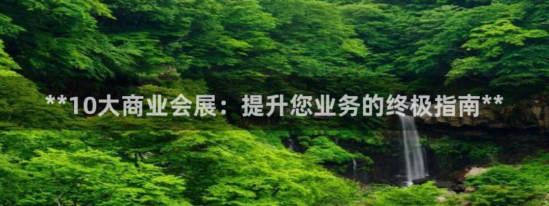 果博东官方网站怎么下载：**10大商业会展：提升您业务的终极指南**
