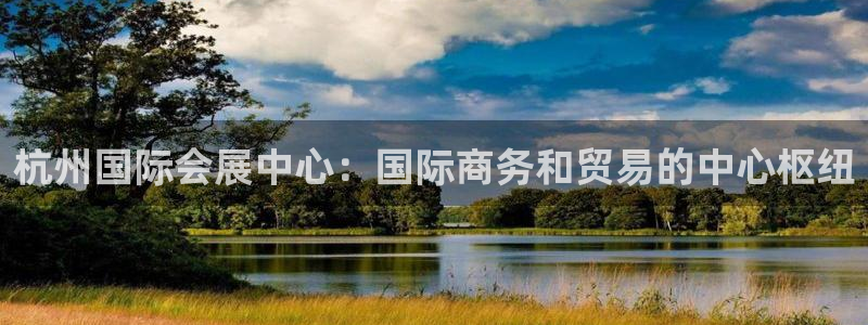 果博注册充值怎么充：杭州国际会展中心：国际商务和贸易的中心枢纽